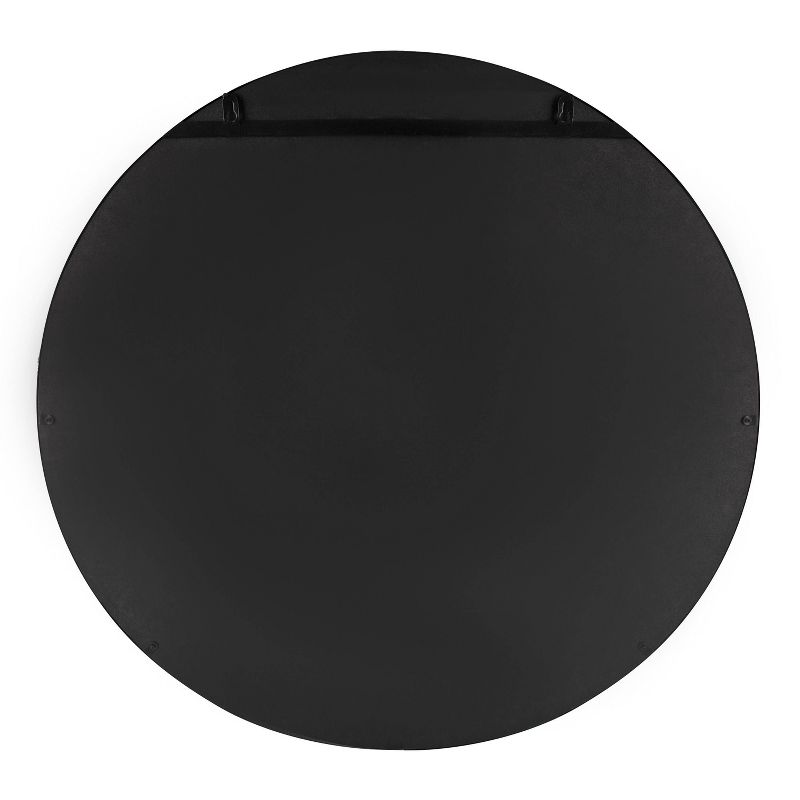 30" Keyleigh Round Wall Mirror Black - Kate & Laurel All Things Decor