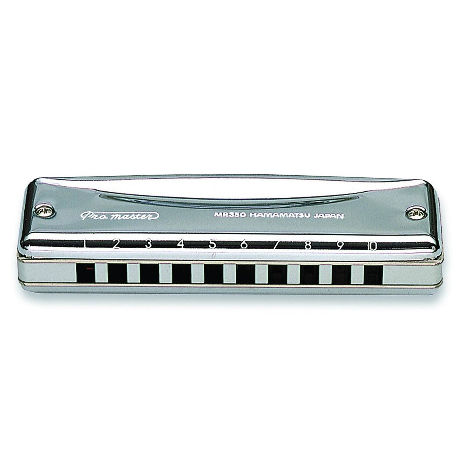 Suzuki MR-350-F# Promaster Deluxe 10-Hole Diatonic Harmonica, Key of F#