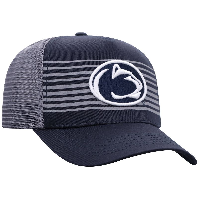 NCAA Penn State Nittany Lions Men's Striped with Hard Mesh Snapback Hat