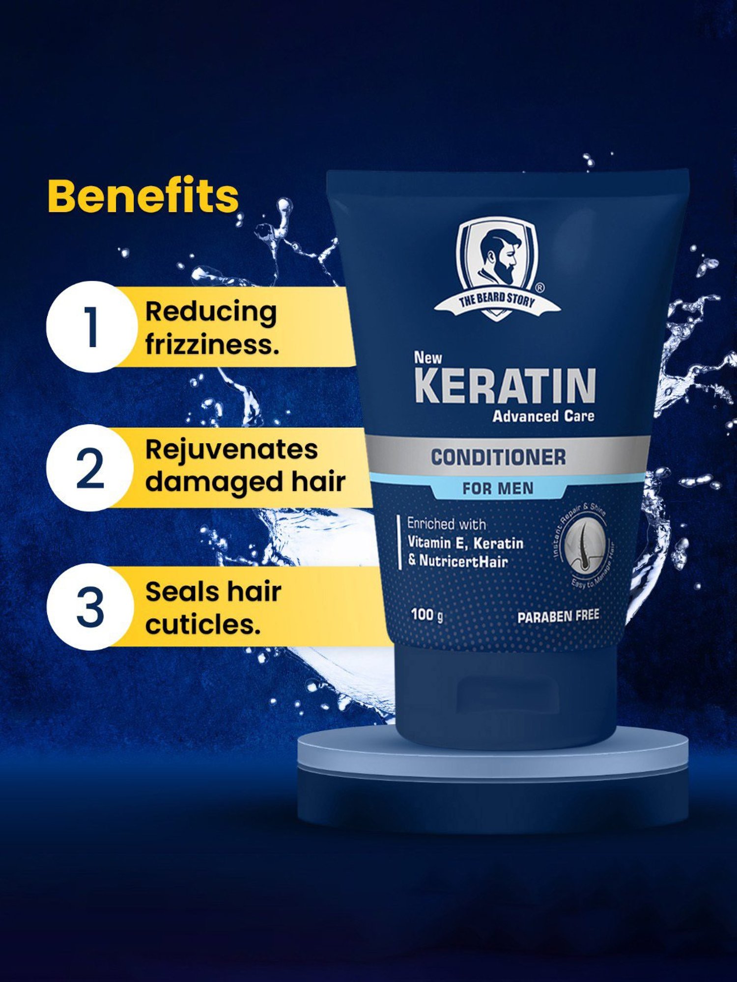 The Beard Story Keratin Advanced Care Conditioner - 100 gm