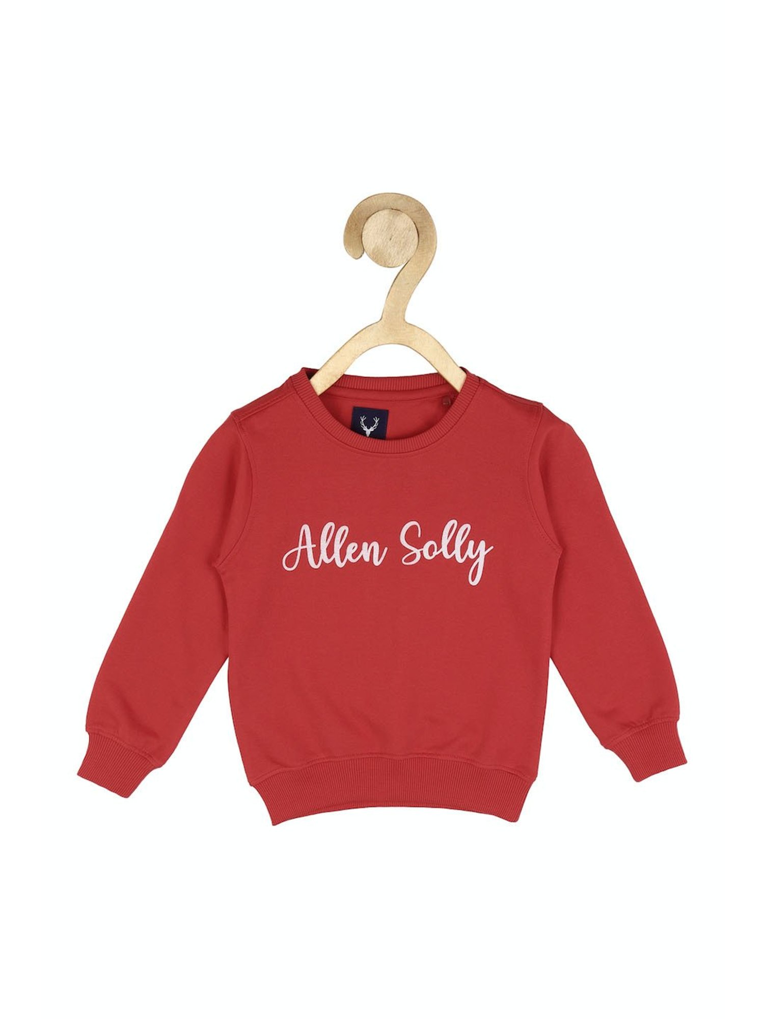 Allen Solly Kids Red Graphic Print Full Sleeves Sweatshirt