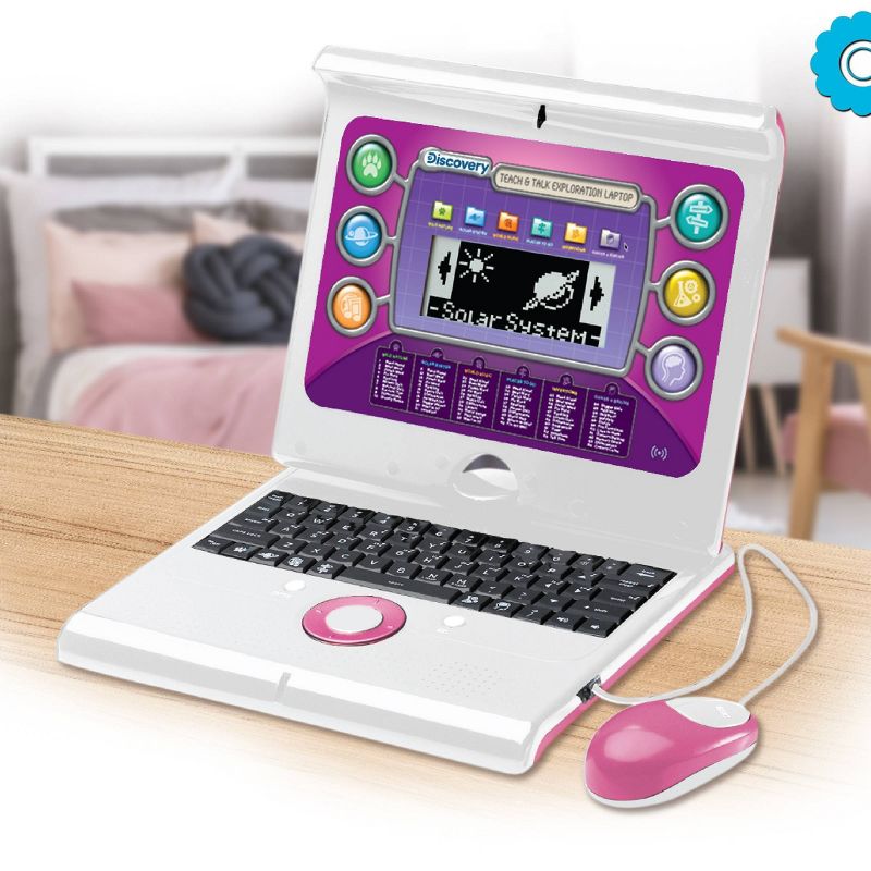 Discovery Kids Toy Computer Laptop - Pink