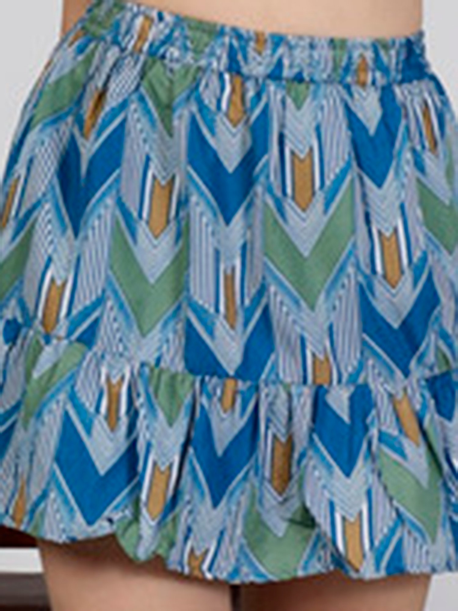 NEUDIS Blue Printed Skirt