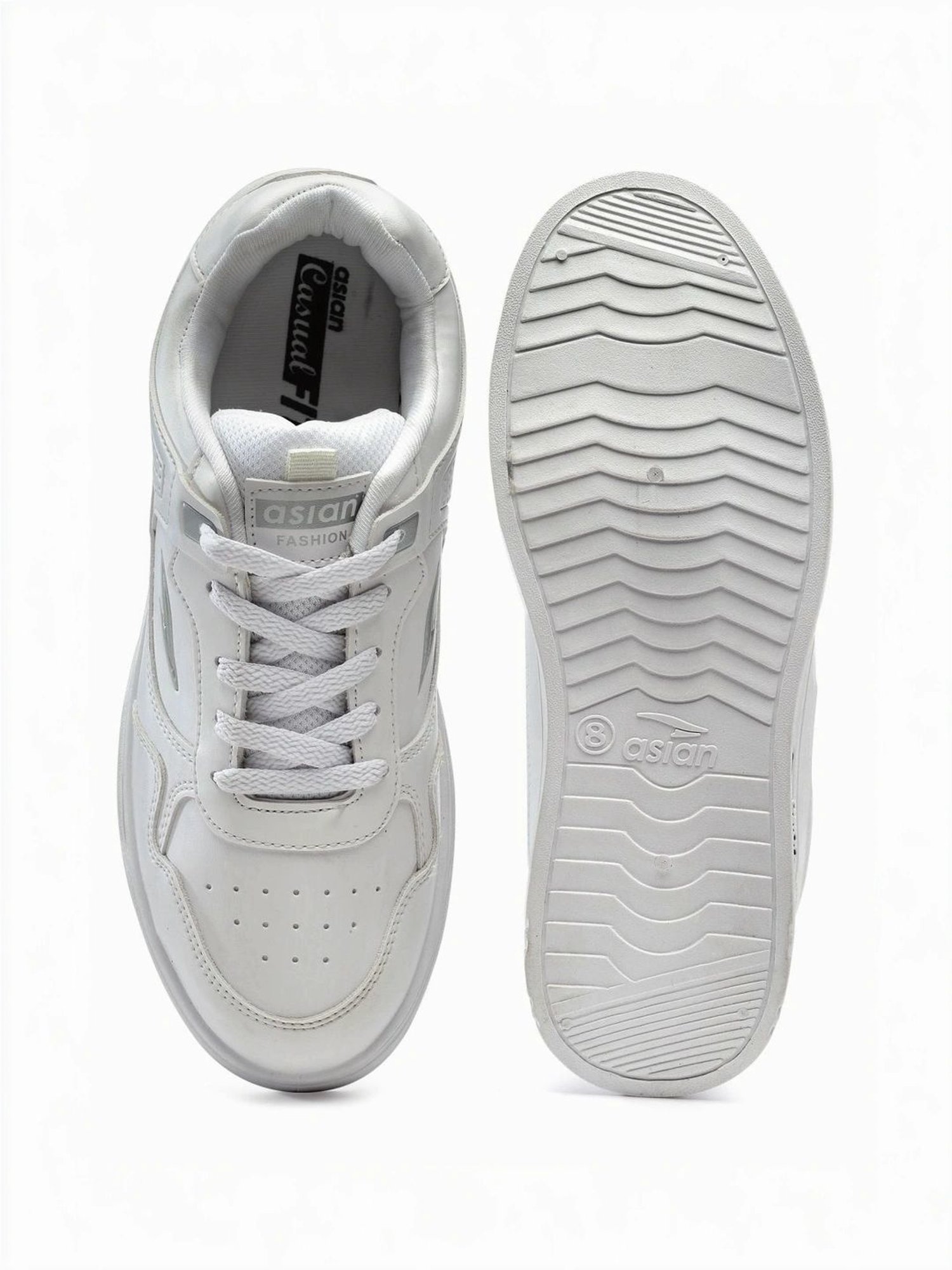 Asian Men's White Casual Sneakers
