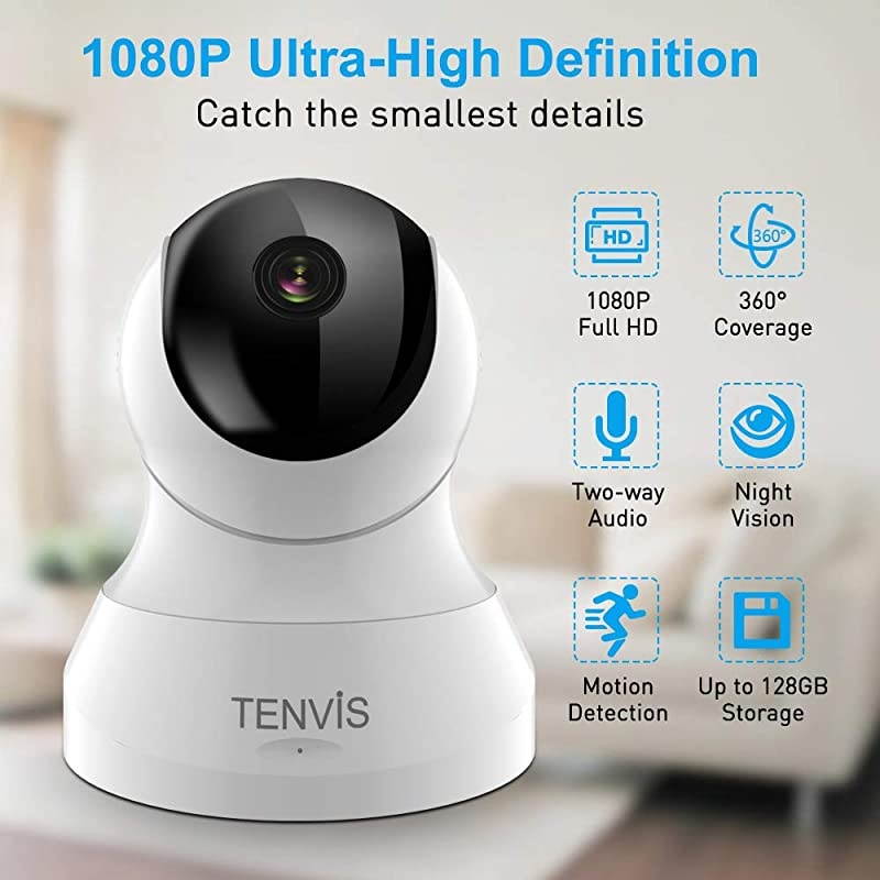 Pet Camera  1080P Pet Camera with Phone App Speaker Wireless Monitor Camera with Motion Detection 2Way Audio Night Vision Security Camera with Android iOS APP