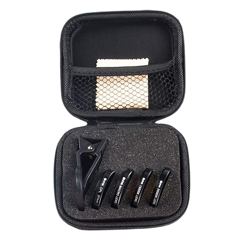 LENS 2020 Kit for Smartphones 4 Included Macro CPL 37mm Polarized 15000k Orange 20000k Yellow For ALL smartphone models iphone samsung huawei google pixel tablets and more