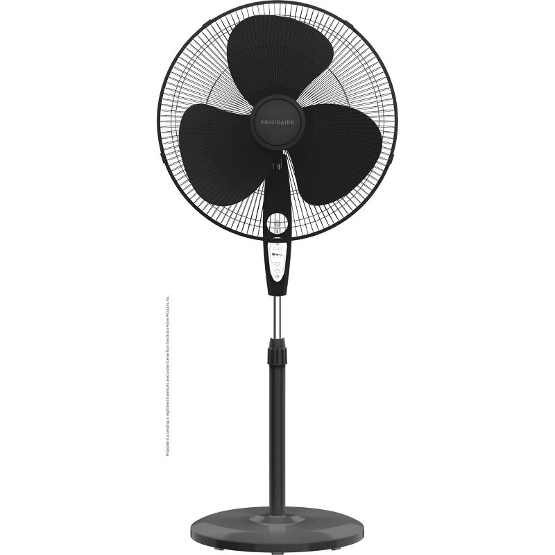 Frigidaire 18" Deluxe Pedestal Fan with Remote Control Black