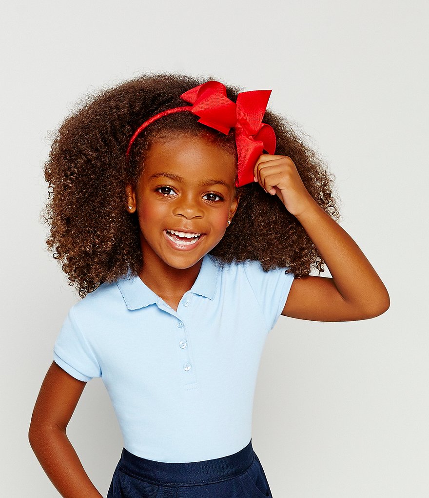 Copper Key Girls Grosgrain Bow Headband