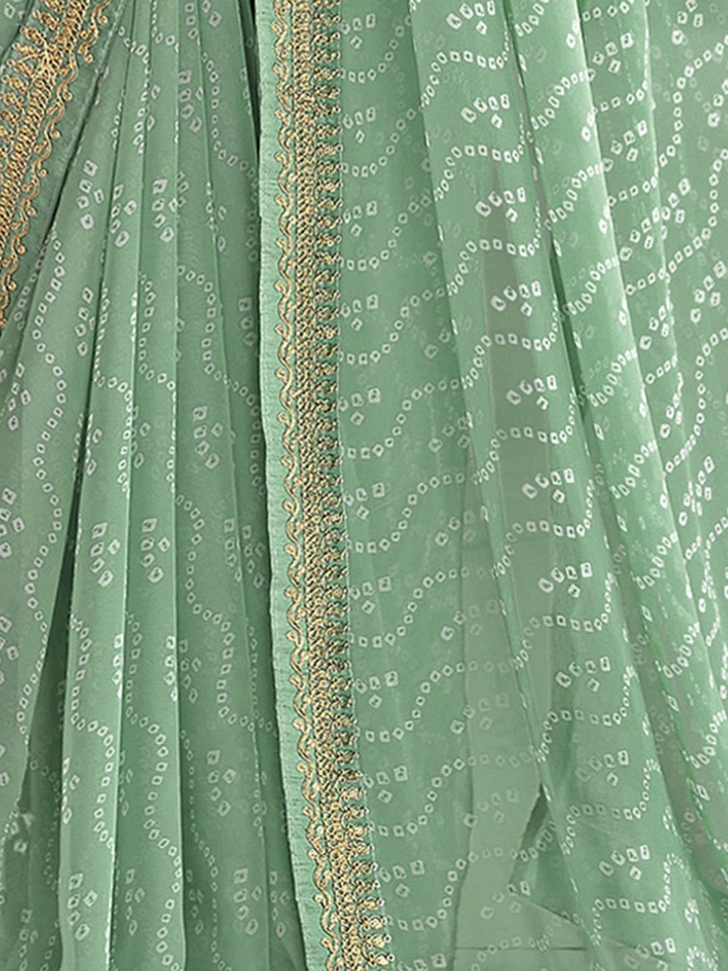 Unnati Silks Red Silk Printed Saree With Unstitched Blouse