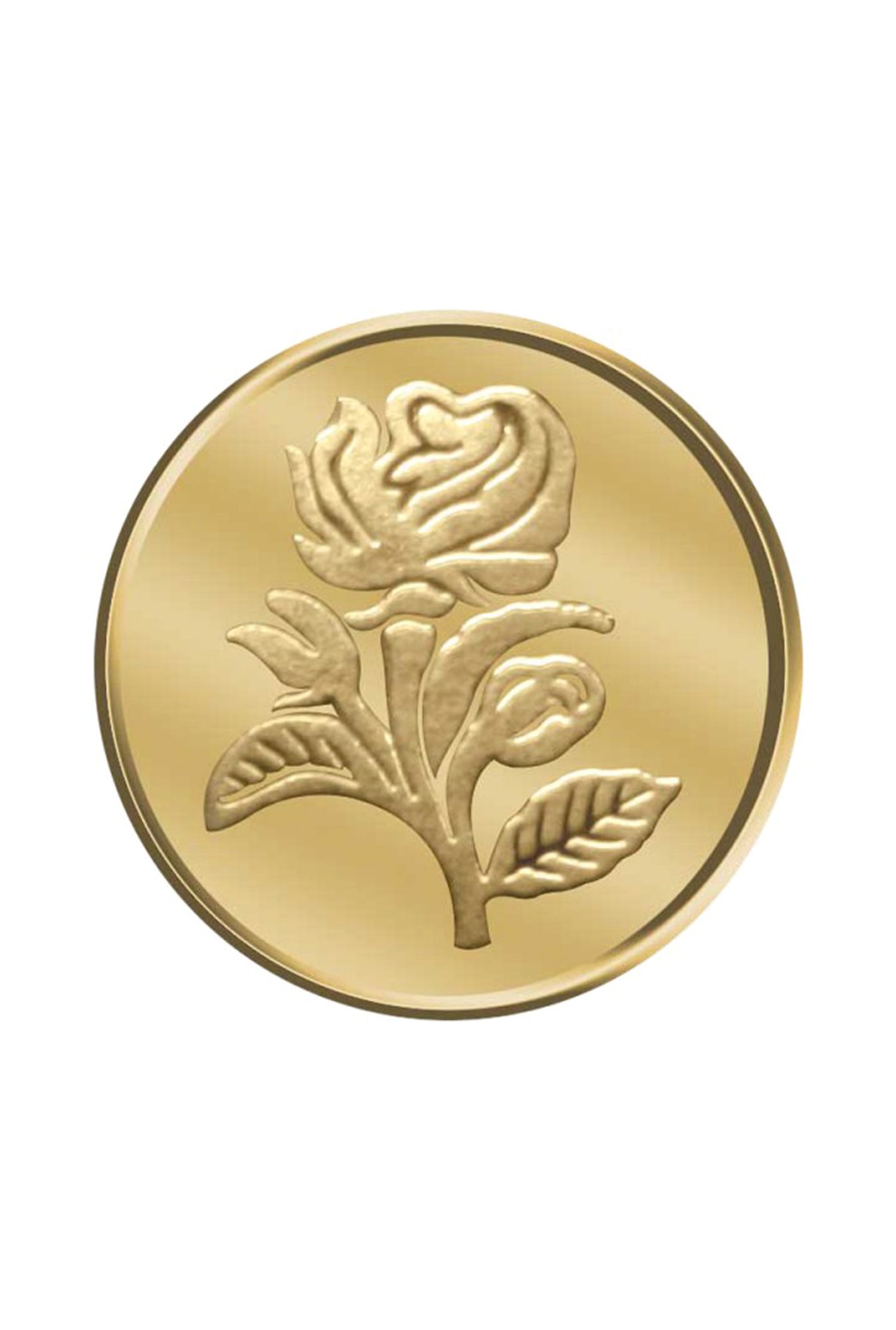 PC Jeweller Floral 24k (995) 5gm Gold Coin