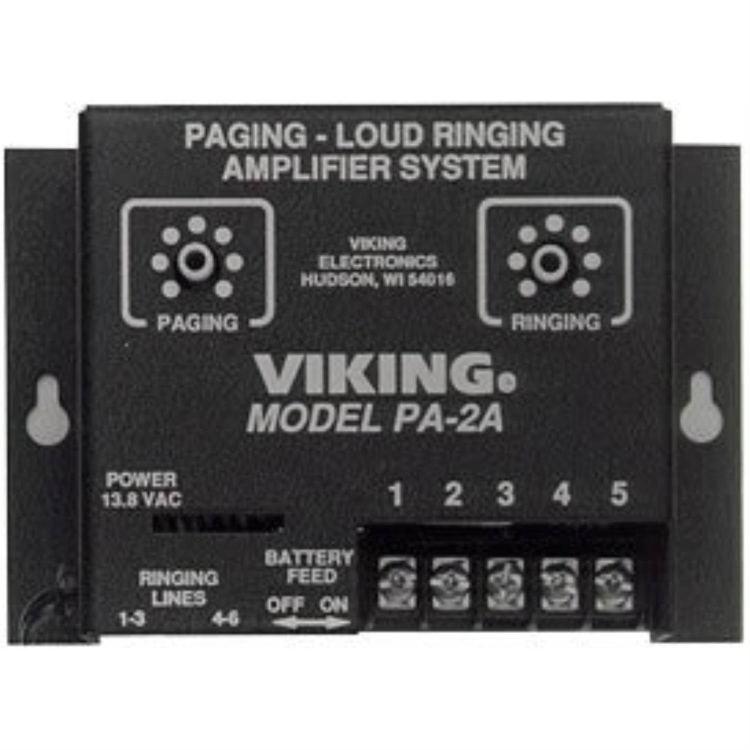 viking pa2a paging / loud ringer amplifier includes 25ae horn