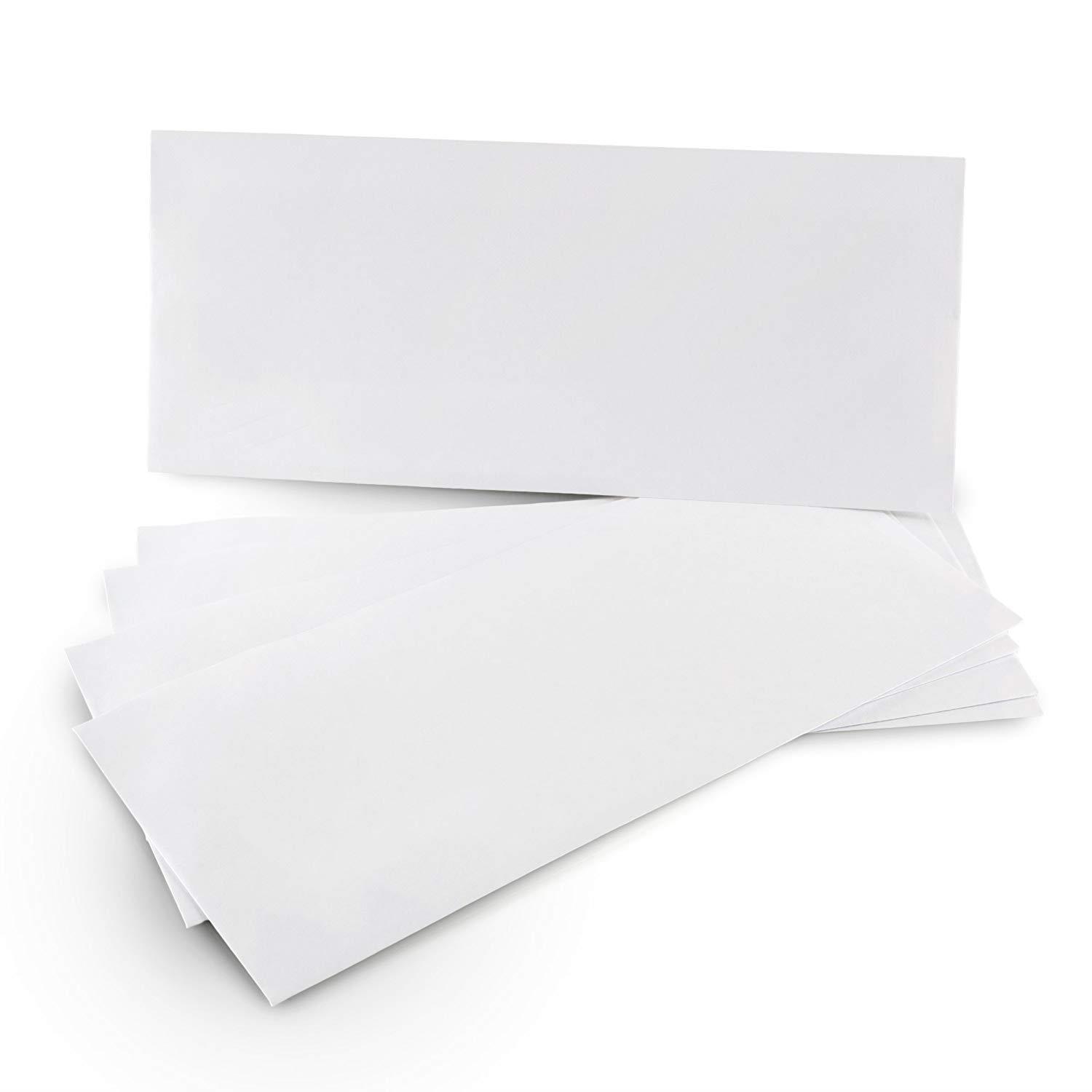 #10 Security SELF-SEAL Envelopes, Windowless Design, Premium Security Tint Pattern for Secure Mailing, Ultra Strong QUICK-SEAL Closure - Size 4-1/8 x 9-1/2 Inches - White - 24 LB - 500 Count (34010)