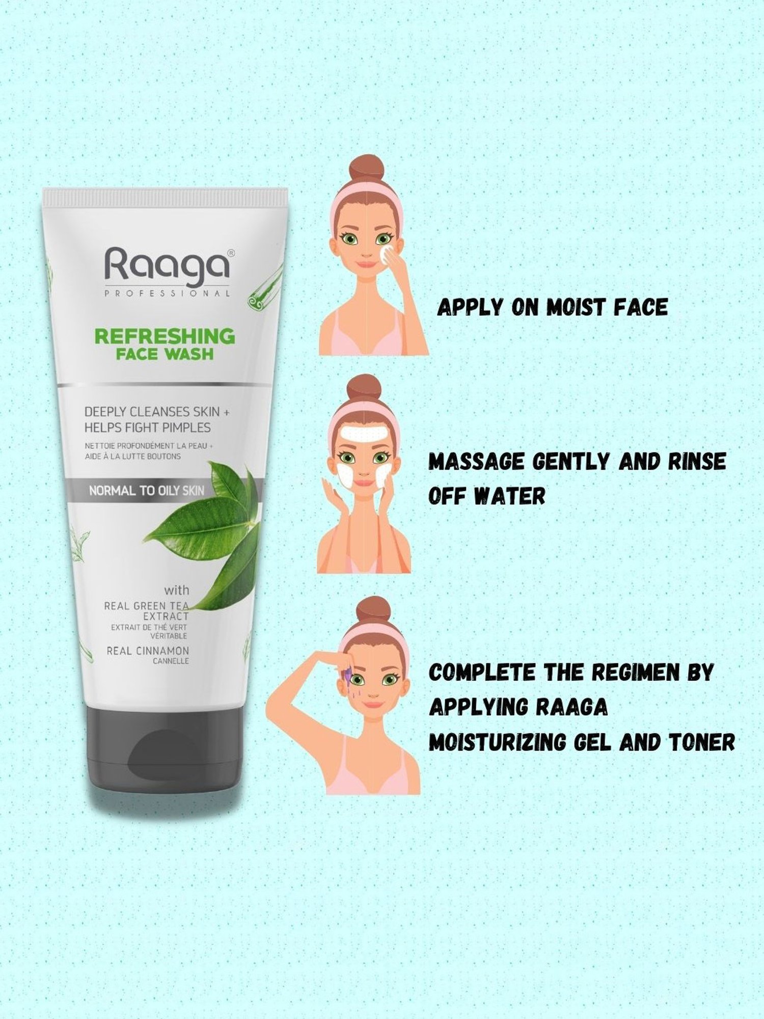 Raaga Professional Refreshing Face Wash - 500 gm