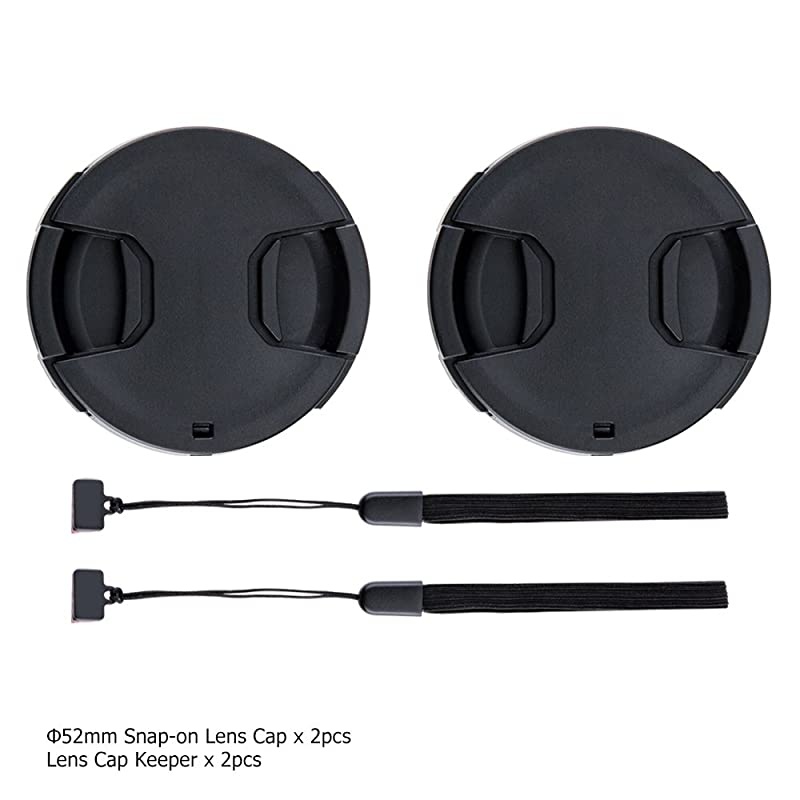 Front Lens Cap Cover with Deluxe Cap Keeper for Fuji Fujifilm X-A7 X-A5 X-T200 X-T30 X-T20 X-T10 with XC 15-45mm Kit Lens for Nikon Z5 with Z 24-50mm Kit Lens & More Lens with Filter Thread