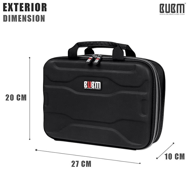 Electronics Organizer Bag,Double-Layer Convenient Travel Cable Storage Bag for IPad, Mobile Phone, Charger, USB Cable, SD Card, U Disk, Power Bank, Earphone(13 Feet Cable Management Belt)