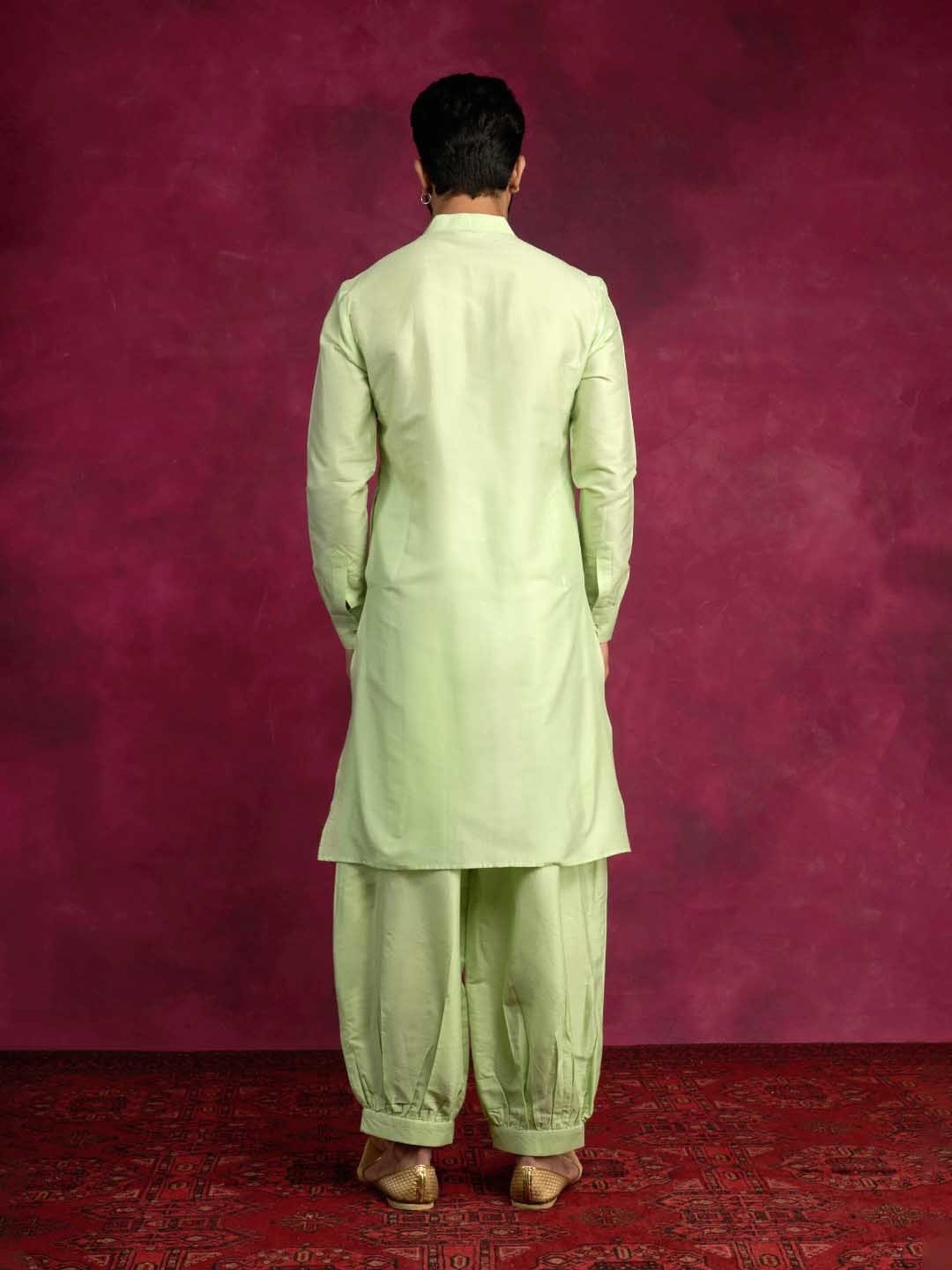 Abhishti Green Straight Fit Kurta