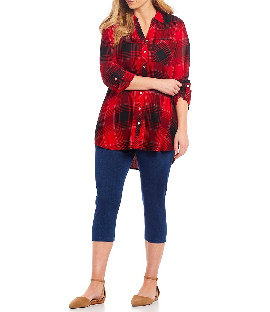 Intro Plus Size Teri Love The Fit Capri Leggings