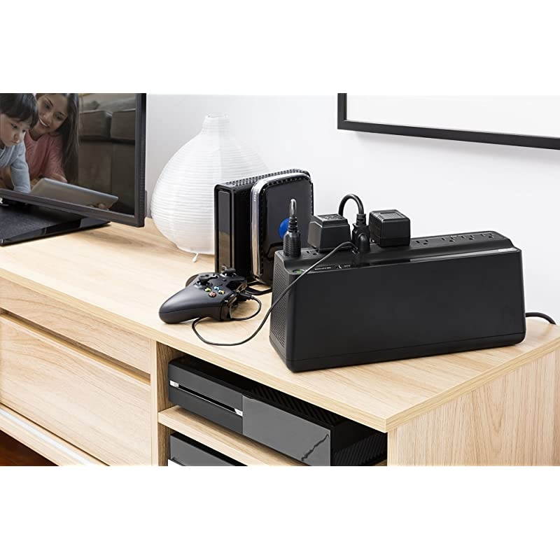 UPS BE850M2, 850VA UPS Battery Backup & Surge Protector, Backup Battery Uninterruptible Power Supply with (2) USB Charging Ports,  Back-UPS Series