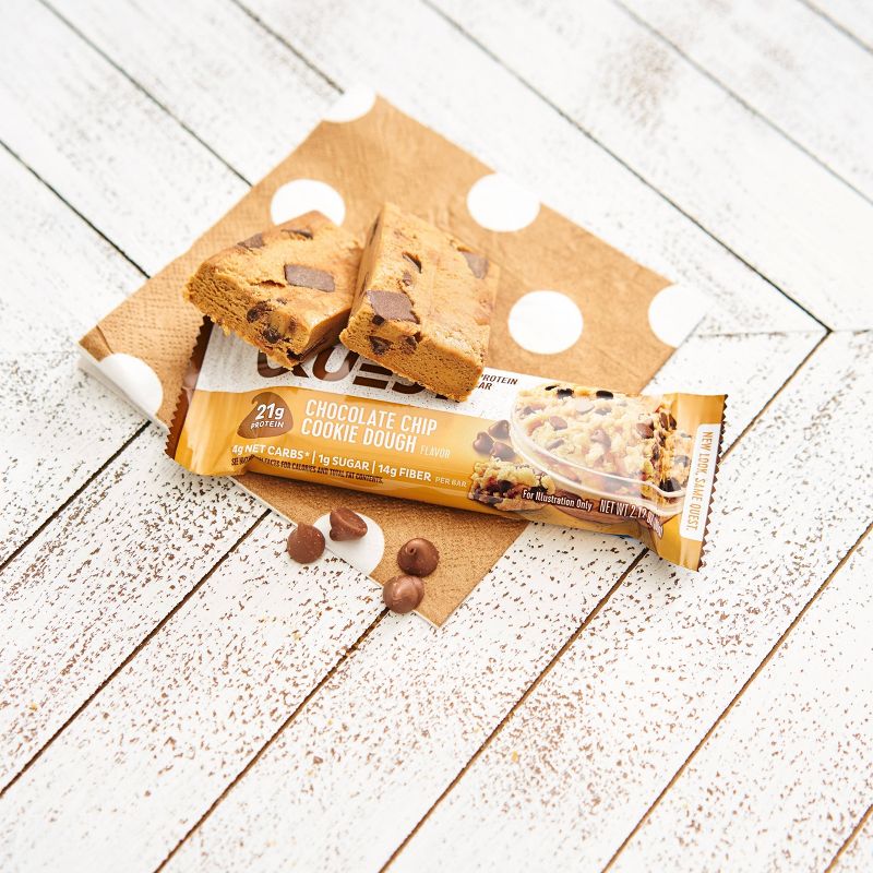 Quest Choc Chip Cookie Dough Bar - 8ct