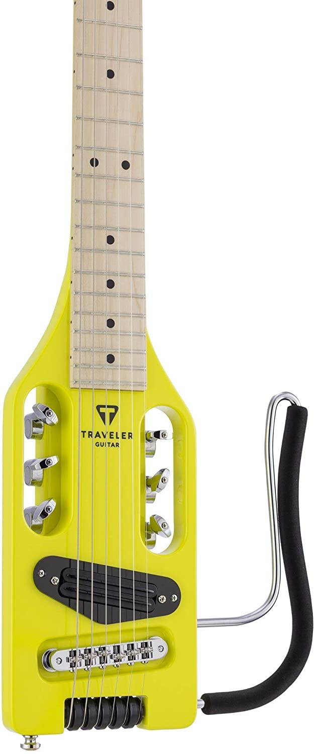 Ultra-Light Electric Travel Guitar w/Gig Bag (Electric Yellow)