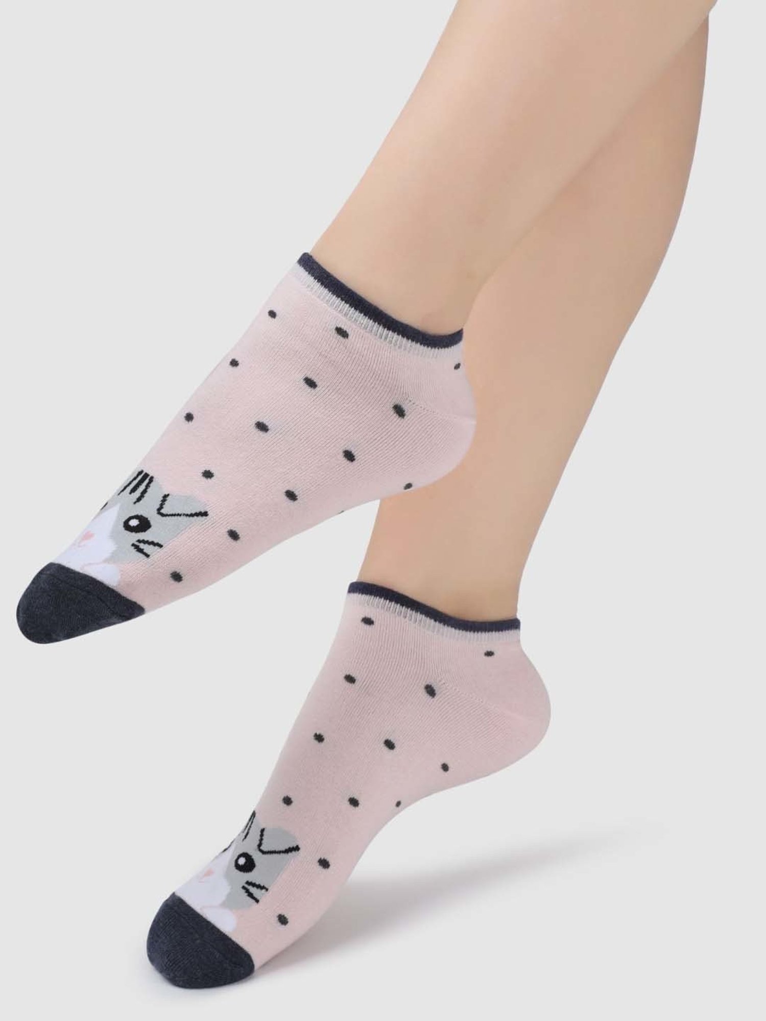 NEXT2SKIN Assorted Color Cotton Sneaker Socks - Pack Of 6