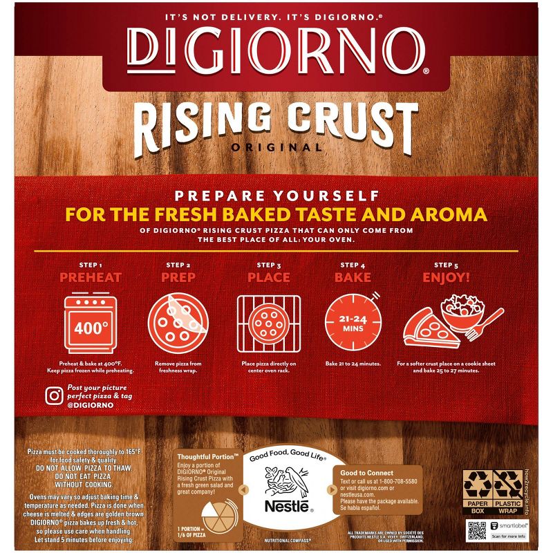 DiGiorno Three Meat Frozen Pizza with Rising Crust - 29.8oz