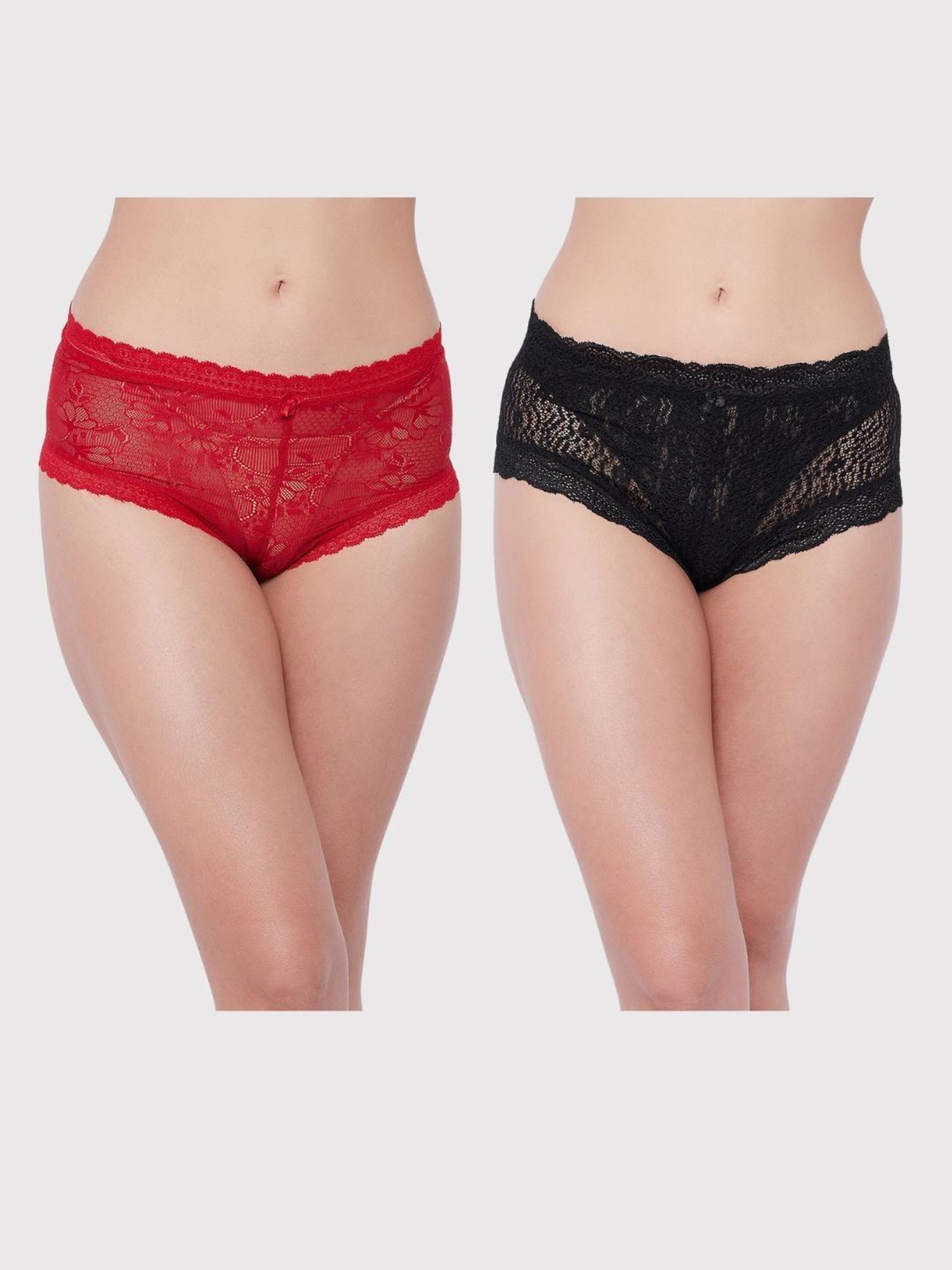 Secrets By ZeroKaata Multicolor Lace Panty (Pack of 2)