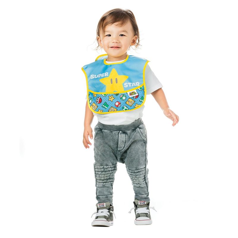 Bumkins Nintendo Superbib 2pk Expression Set