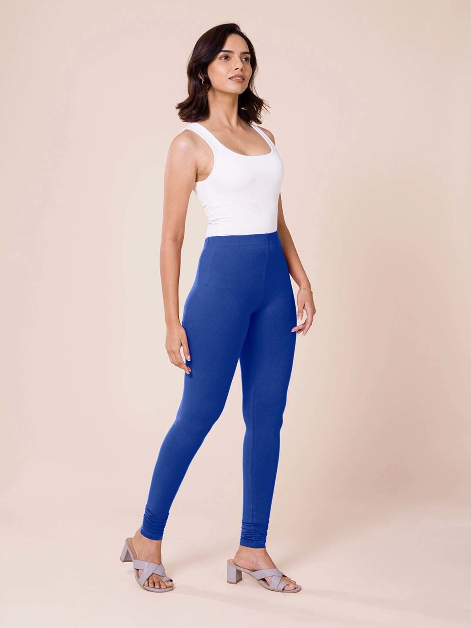 Go Colors! Royal Blue Cotton Leggings