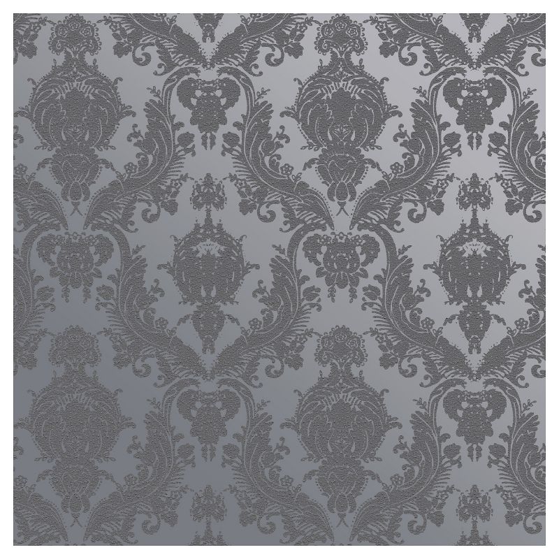Tempaper Textured Damsel Self-Adhesive Removable Wallpaper Gray