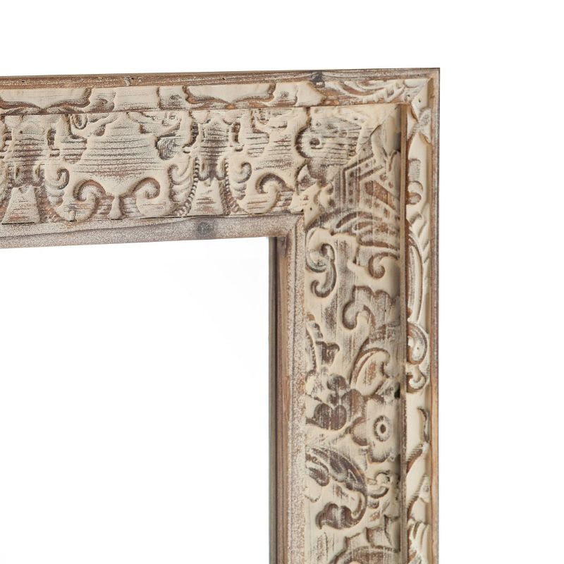 24" x 33.75" Moelege Hanging Decorative Wall Mirror Natural - Southern Enterprises