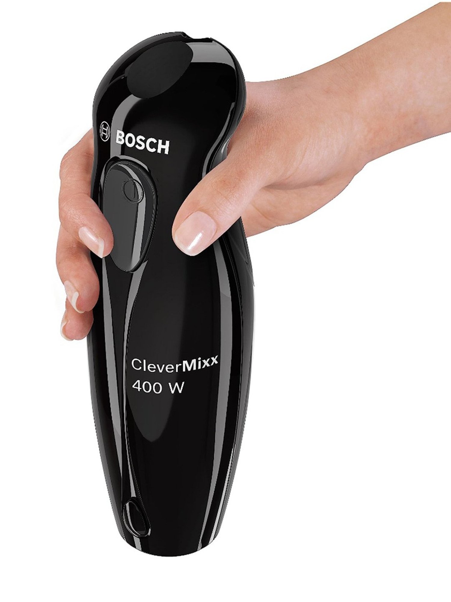 Bosch 400 Watts Steel Leg Hand Blender With Beaker, Chopper & Whisker (Black)