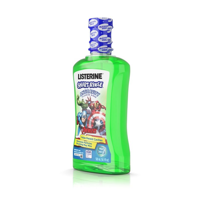 Listerine Smart Rinse Marvel Avengers Mint Shield Mouthwash - 16.9oz