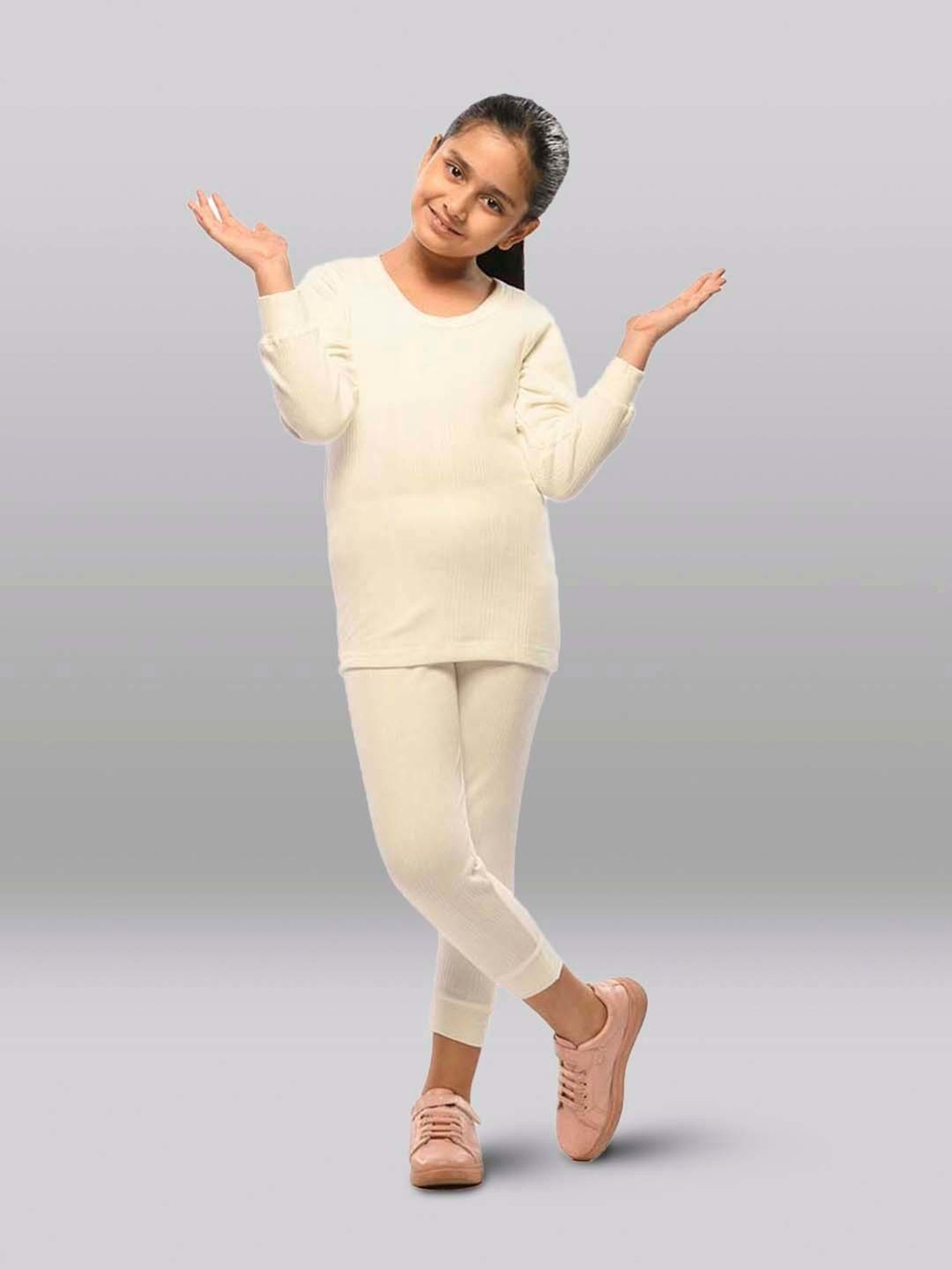 Kanvin Kids Skin Regular Fit Thermal Tops - Set of 2