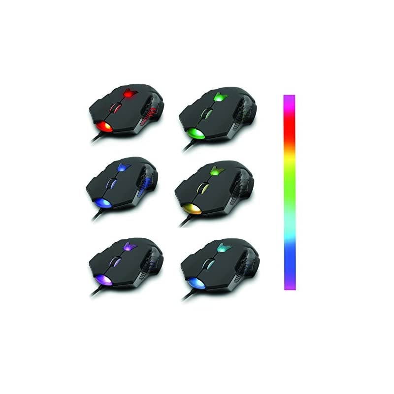 Digital M999 Professional Gaming High Precision 200 to 8200 DPI Adjustable DPI LED Wired USB Laser Gaming Mouse for PC, 8 Programmable Buttons, 5 User Profiles, Omron Switches, Avago Sensor