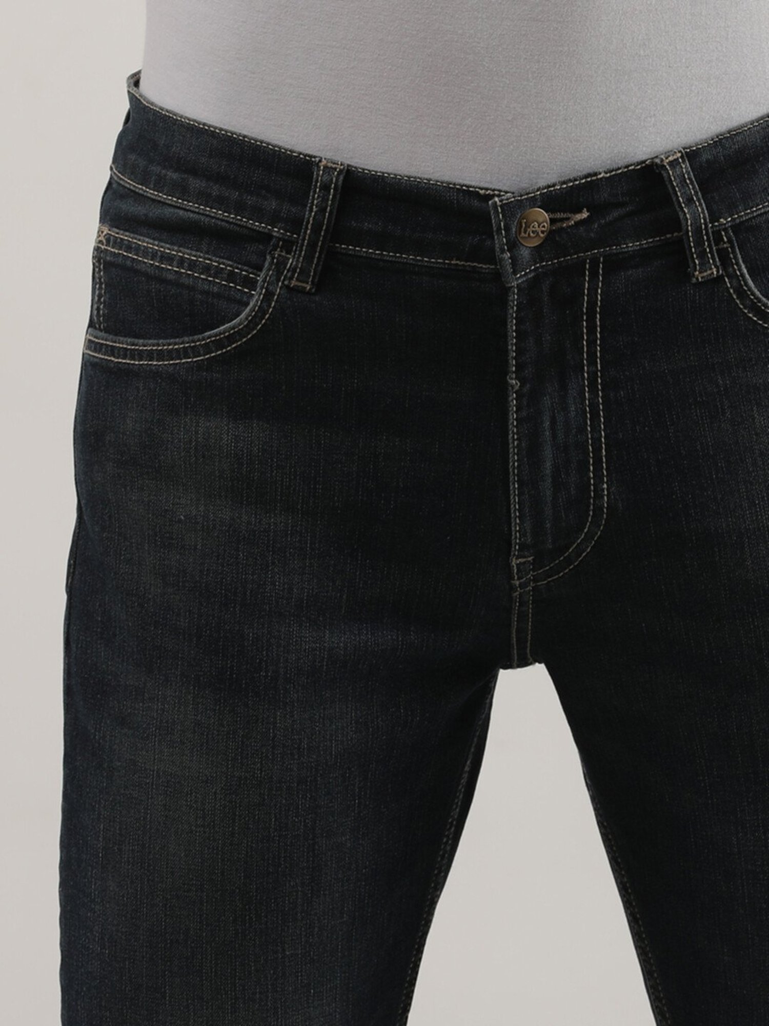 American Eagle Blue Cotton Regular Fit Jeans