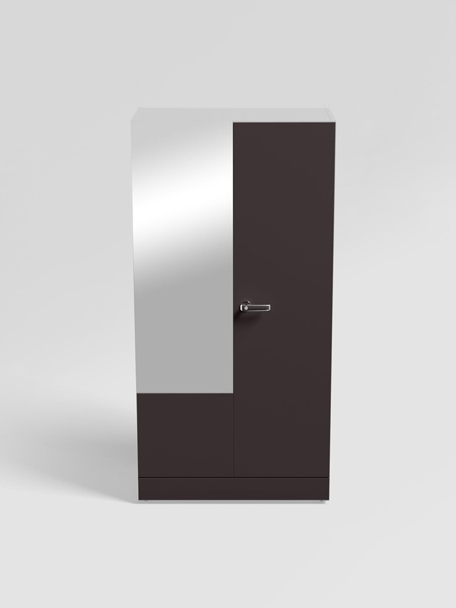 Godrej Interio Auraline Women Basic 2-Door Almirah, Textured Brown (1-Year Warranty, 1 Drawer)