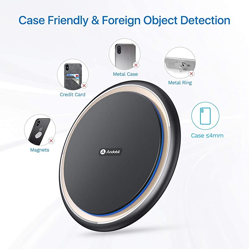 Boost Wireless Charger,15W Qi-Certified Safe Charging Pad Compatible for iPhone12/12 Pro/12 Pro Max, iPhone11/SE/XR/X/8, Samsung galaxy S21/S20/S10/9,Note 20/10/9/AirPods Pro(with USB-C Cable)