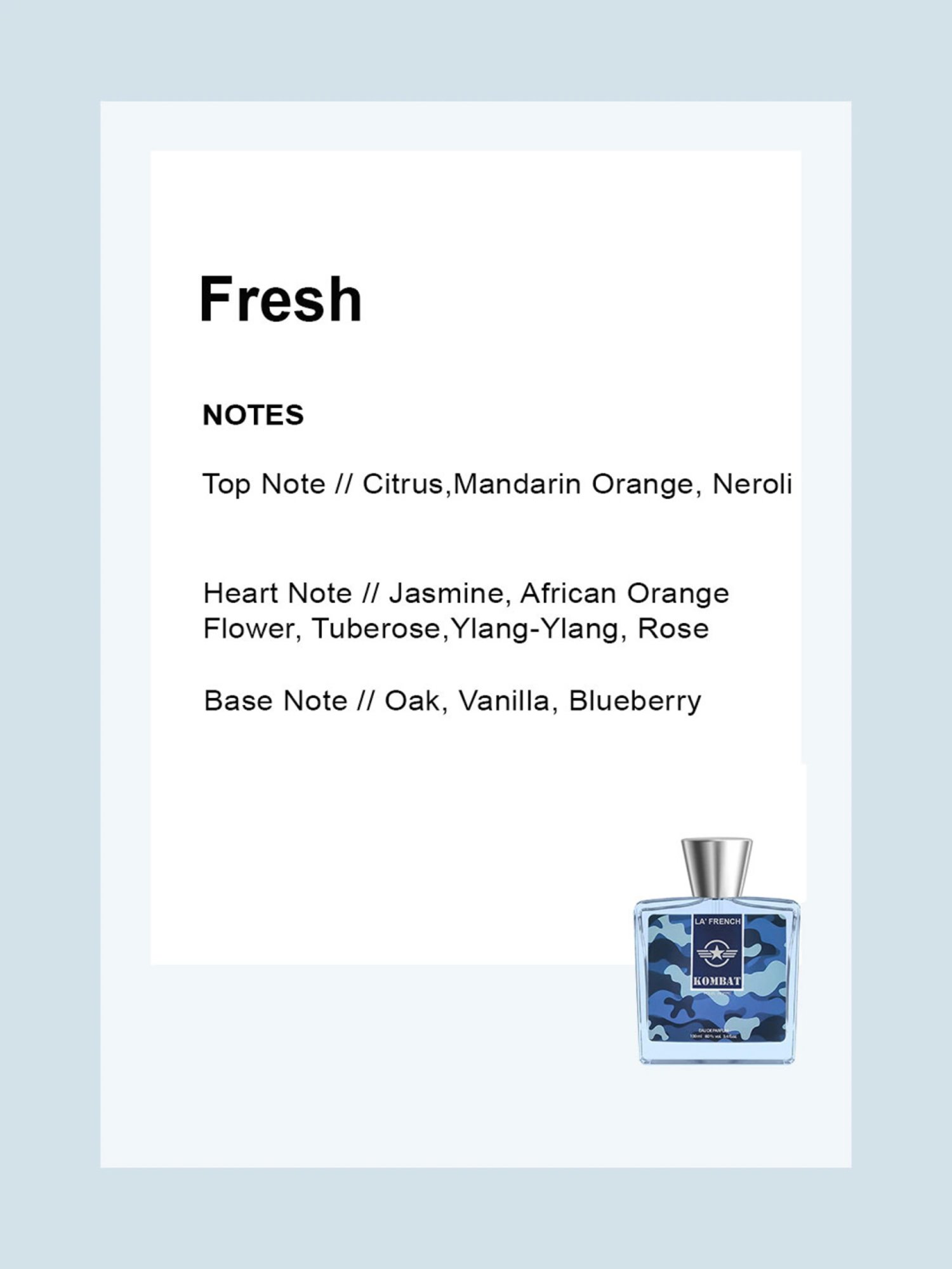 La' French Kombat Pour Homme Eau De Parfum - 100 ml