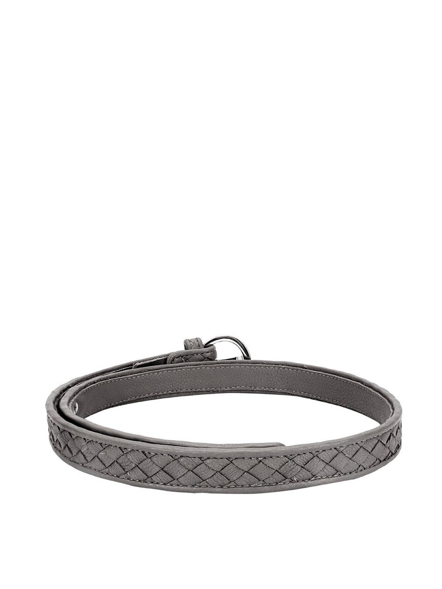 Eske Grey Leather Waist Belt for Women