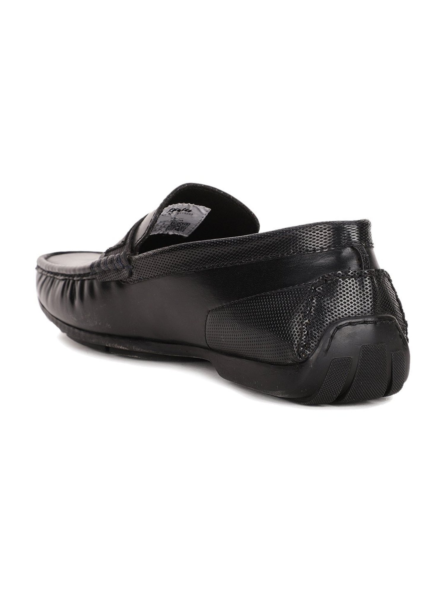 Bata Men's Black Casual Loafers