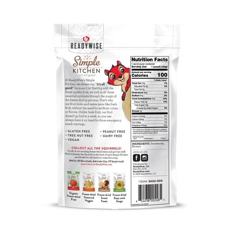 ReadyWise Simple Kitchen Strawberries & Bananas - 6pk