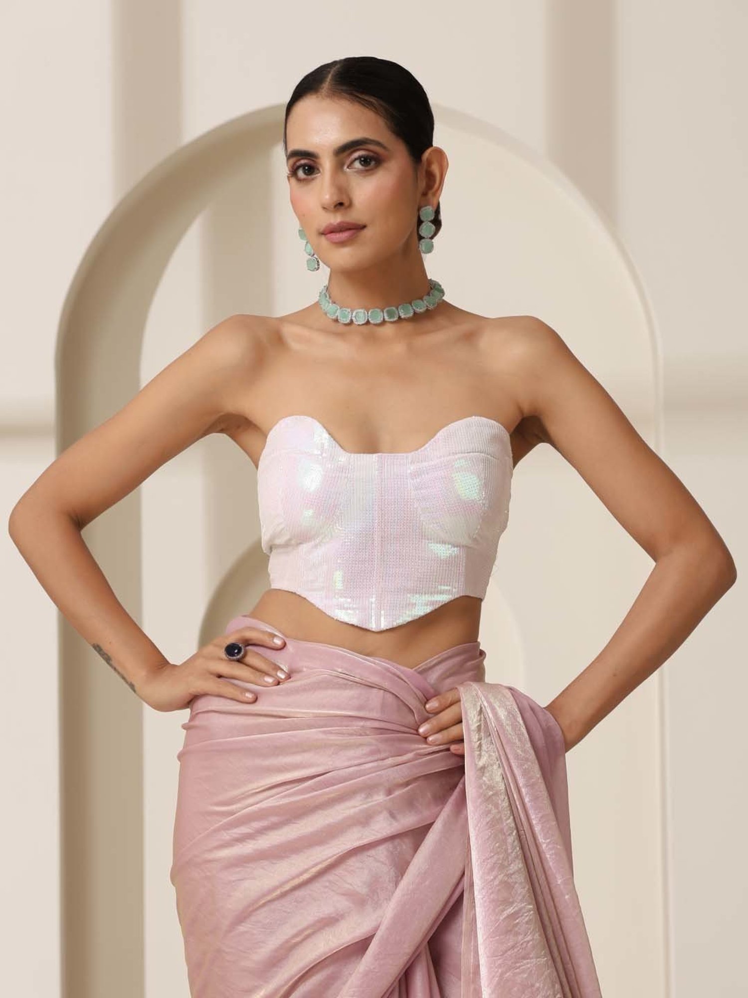 Swtantra Multicolor Embellished Blouse