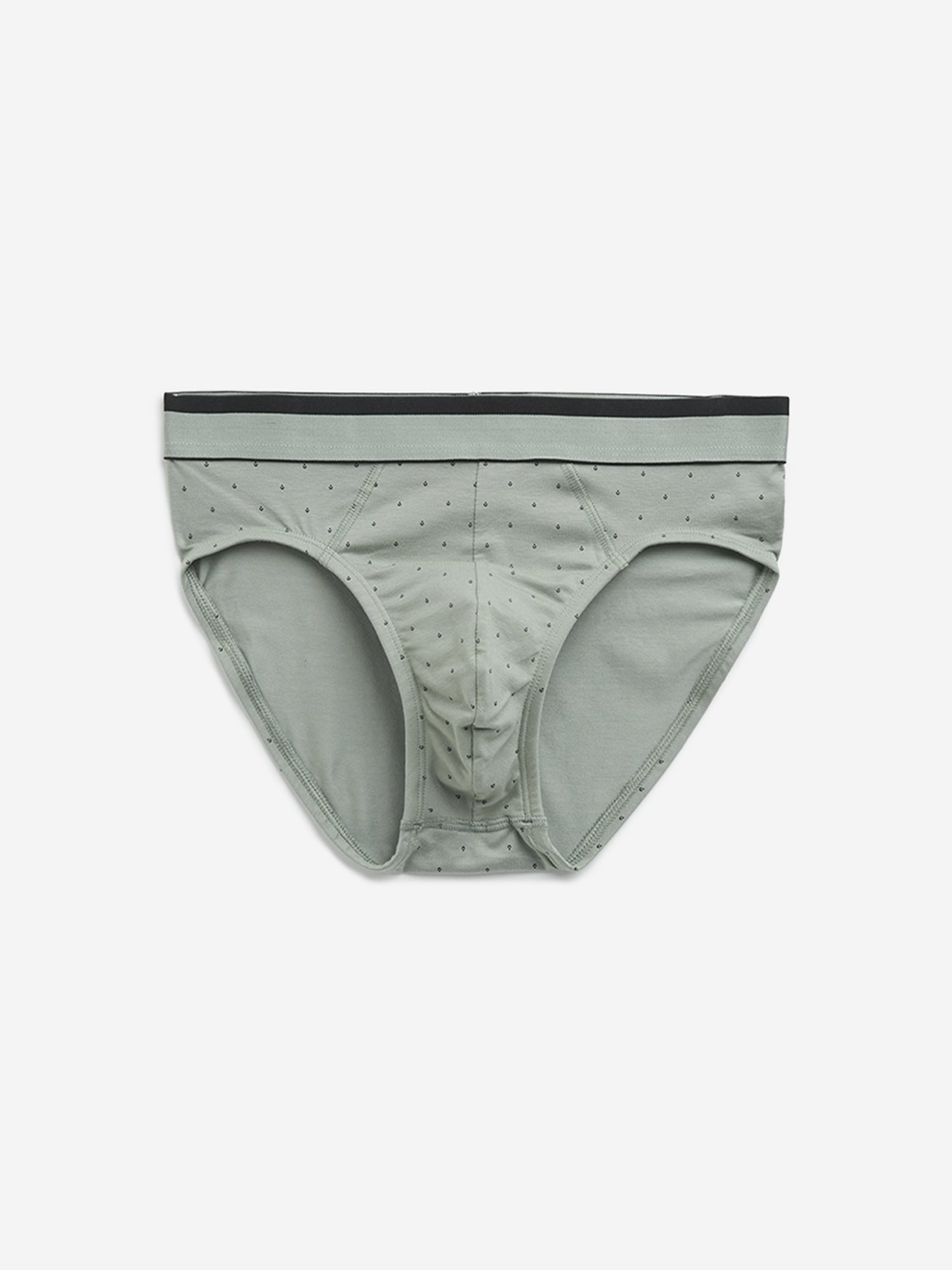 WES Lounge by Westside Sage Printed Cotton Blend Briefs - Pack of 3