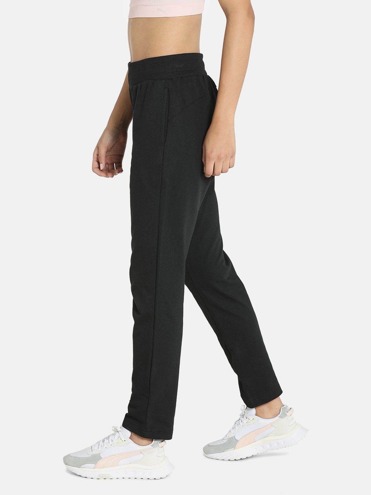 KENDALL + KYLIE Black Cotton Sports Tights