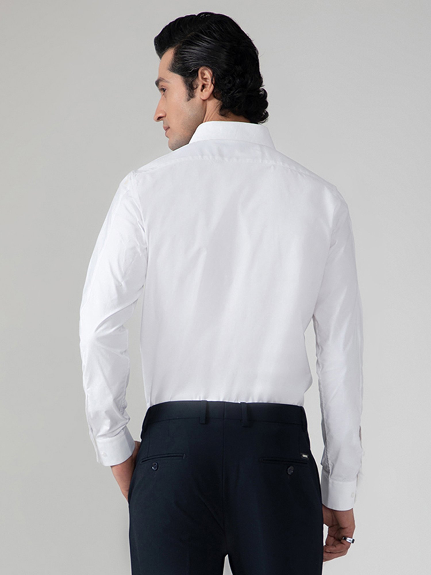 SUBTRACT White Slim Fit Shirt