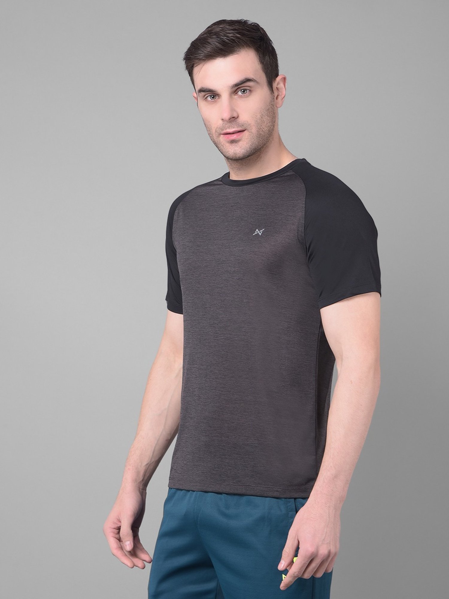 Force NXT Multicolored Regular Fit Colour Block Sports T-Shirt - Pack Of 3