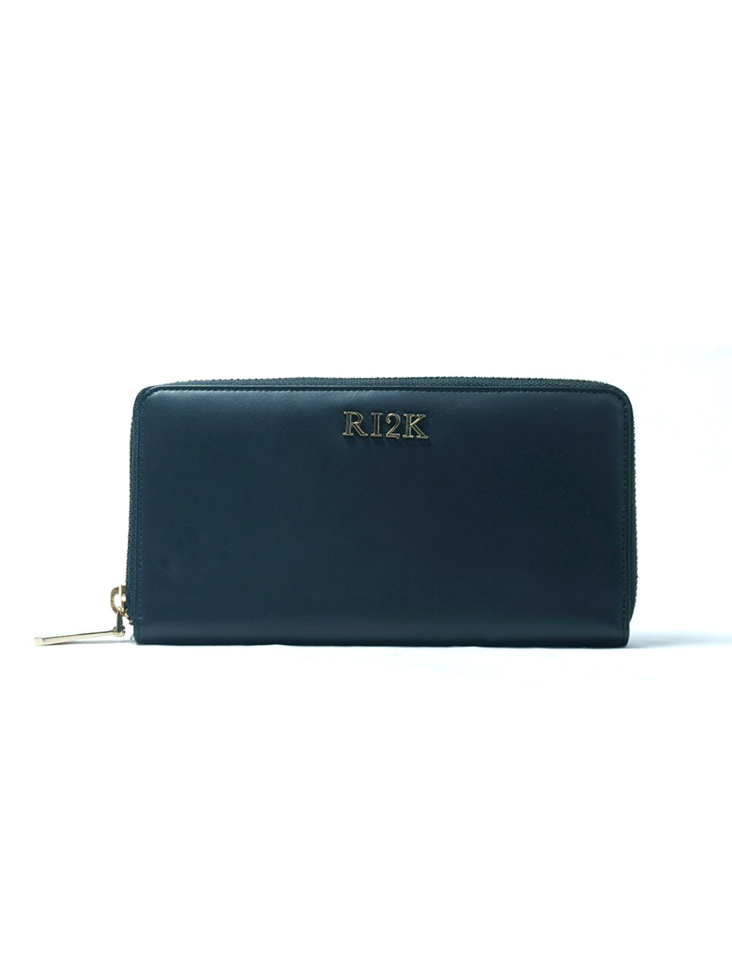 RI2K London Teal Leather Zip around Wallet
