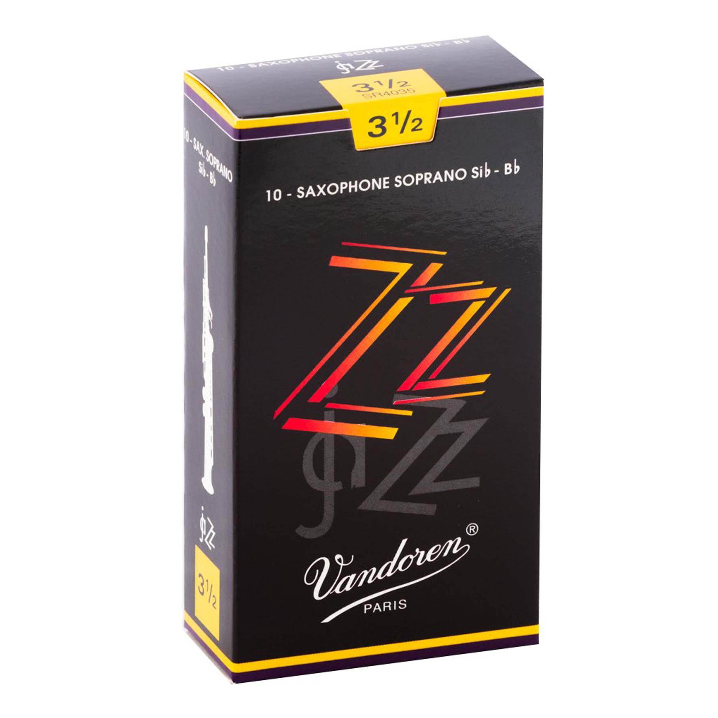 Vandoren 10 Soprano Saxophone ZZ #3.5 Reeds