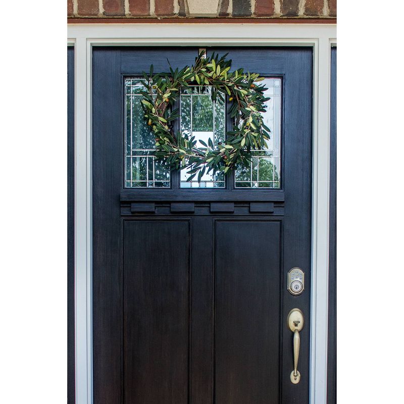 20" Artificial Olive Wreath - Nearly Natural